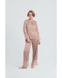 Leyna Long Sleeve Pajama Nude