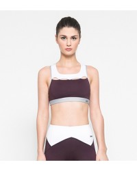 Averie Maroon Sport Bra