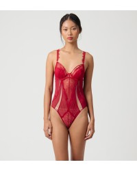 Falisha Bodysuit Red