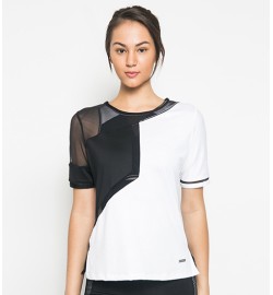 raquellingerie ACTIVEWEAR Sports Top Carla Outer White Black