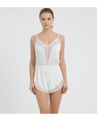 Casey Romper White