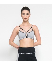 Jenna Sport Bra Grey Black