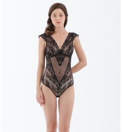 raquellingerie LINGERIE BodySuit Liese Bodysuit Black