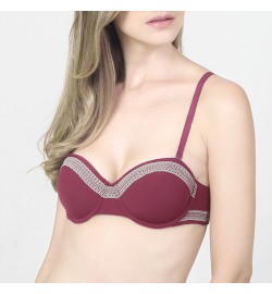 Raquel BRAS Strapless Darcy Maroon